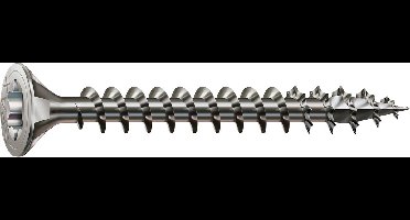 Roestvaststalen schroef, 3,5 x 20 mm, 180 stuks, Voldraad, Verzonken kop, T-STAR plus T15, 4CUT, Roestvast staal A2 - 8000000287176