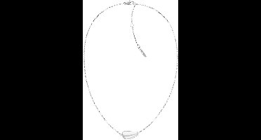 Calvin Klein CJ35000600 Dames Ketting - Collier - Sieraad - Ketting met hanger - Fantasie - Staal - Zilverkleurig - Bolletjes - 9 mm breed - 46 cm lang