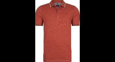 Mario Russo Polo shirt Edward - Polo Shirt Heren - Poloshirts heren - Katoen - Burnt Oranje