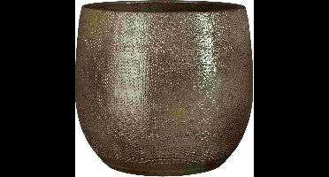 Mica Decorations Bloempot Porto - 28x28x28 cm - Terracotta - taupe