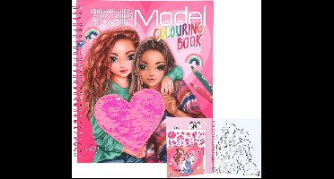 Depesche - TOPModel kleurboek met pailletten