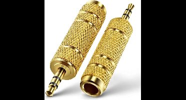 DrPhone SoundSync Pro2 - 3.5mm M plug to 6.3mm F Jack Stereo Audio Adapter Plug