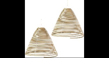 Citronella wierookstokjes - 3x - spiraal - hangend - 22 branduren - citrusgeur