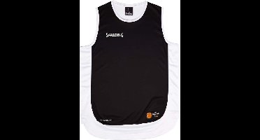 Spalding Hustle Basketbalshirt Heren - Zwart / Wit | Maat: M