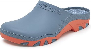 Natulive tuinklompen - dames tuinklompen - blauw/coral - 36/37