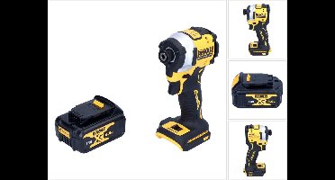 DeWalt DCF 850 N accu-slagmoersleutel 18 V 205 Nm 1/4" borstelloos + 1x accu 4,0 Ah - zonder oplader