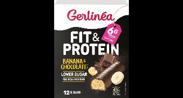 Gerlinea Fit&Protein - Eiwitrepen - Banaan - Chocolade - 12 x 31 g