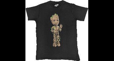 Marvel Guardians Of The Galaxy - Groot Wave Heren T-shirt - S - Zwart