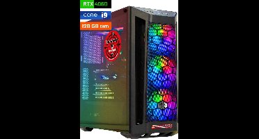 ScreenON - Game Computer / Gaming PC - Intel Core i9 - 4TB M.2 SSD - 128GB RAM - RTX 4060 - Game PC TX46292 - Windows 11