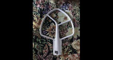 JP18 Platte klopper K5AB, W10807813, 9707670, W10672618 voor de Kitchenaid 5KPM5, 3K5, 4K5, 4KG25, 4KPD16, 4KSM50, 5K5, 5KPM50, 5KSM5, 7K5, 9KSM5, K4SS, K5, KDM5, KG25H, KP50, KPM5, KSM5, KSMC50 5KPM5.