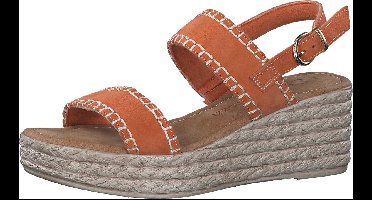 MARCO TOZZI premio Leather, Soft Lining and Feel Me Softstep Insole Dames Sandalen - MANGO - Maat 39