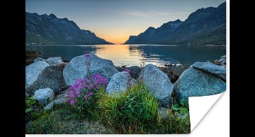 Poster Ersfjordbotn fjord Noorwegen fotoprint - 30x20 cm