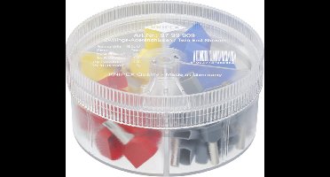 Knipex 97 99 909 Assortiment adereindhulzen 4 mm², 6 mm², 10 mm², 16 mm² Deels geïsoleerd Grijs, Rood, Blauw, Geel 45 s