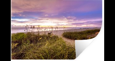 Muurstickers - Sticker Folie - Strand - Kleuren - Amerika - 30x20 cm - Plakfolie - Muurstickers Kinderkamer - Zelfklevend Behang - Zelfklevend behangpapier - Stickerfolie