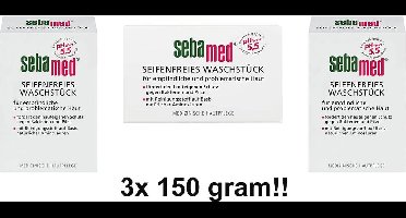 Sebamed Zeepvrije Wastablet - Zeeptabletten - 3 Stuks a 150 gram- Voordeelverpakking
