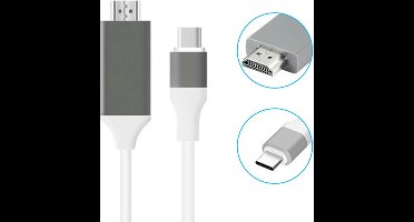 HDMI naar USB-C kabel 2 meter Wit | hdmi naar usb-c | usb-c naar hdmi | hdmi naar usbc | usb c | hdmi |