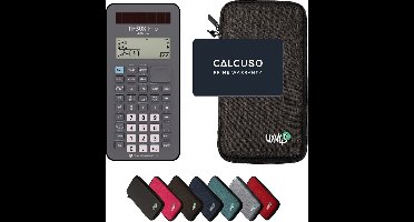 TI-30X Prio MathPrint incl. WYNGS Beschermhoes Donkergrijs - Wetenschappelijke Rekenmachine - Basis Pakket