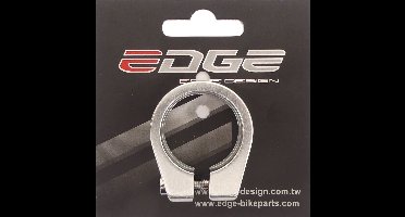 Zadelpenklem Edge ø31.8 aluminium met inbusbout - zilver