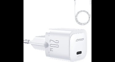 Joyroom 20W mini oplader - inclusief 1m lightning kabel - Wit