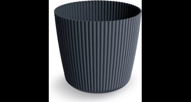 Prosperplast Milly - Bloempot - hittebestendig en UV-bestendig - Antraciet Round ⌀ 129mm