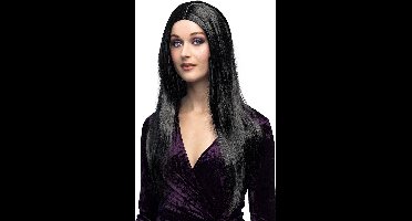 Boland - Pruik Heks zwart Zwart - Steil - Lang - Vrouwen - Heks - Halloween en Horror