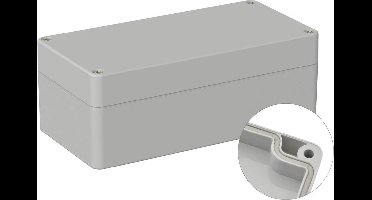 TRU COMPONENTS TC-9065468 Outdoorbehuizing 160 x 80 x 60 Polycarbonaat Grijs-wit (RAL 7035) 1 stuk(s)