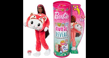 Barbie Cutie Reveal Pop - 30 cm - Kitten Rode Panda - Barbiepop