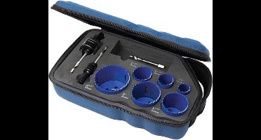 Irwin Gatzaagset 600L SE: 22, 29, 35, 44, 51, 65 mm, Stiften 10504535 & 10504536, geleideboor - 10506440