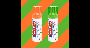 edding 5200 permanent spray - Kruikenstad kleuren set - de Kruikenstadse vlag maken op bijna alle oppervlaktes en ondergronden - direct dekkend – 0,7-1 m2 oppervlak - carnaval versieren - lakspray, acrylspray, verfspray