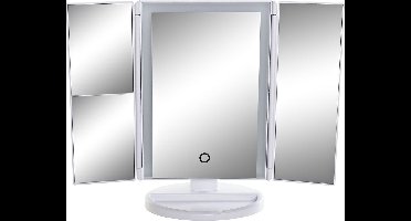 Badkamerspiegel / make-up spiegel met LED verlichting 34 x 11 x 28 - Opmaken - Luxe cosmeticaspiegels