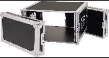 Roadinger 30109786 19 inch rack 6 HE Hout Incl. greep