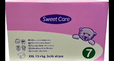 Sweetcare Luiers Maat 7 - 108 Luiers Maandbox