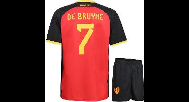 De Bruyne Belgie Voetbaltenue Thuis - WK 2026 - Voetbal Tenue Kinderen - Shirt en Broekje - Jongens en Meisjes - Volwassenen - Heren en Dames - Maat 164