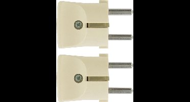 KOPP tweemaal standaard stekker met randaarde in kunststof | CREME