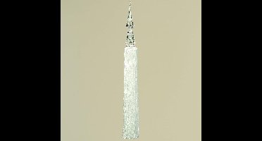 Sier kwast Decoratie - 53 cm - Wit