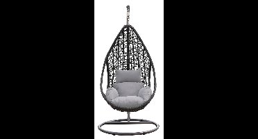 Bluesky - Mona Relax Hangstoel Wicker - Zwart