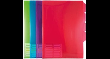 Verhaak L-tassen Met Tabs En Labels A4 5 Stuks