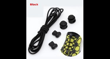 Elastische Schoenveters - Schoenen & Kleding - Sport - Anti-losse veters | Zwart