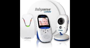 LUVION® Easy Babyfoon met Camera + LUVION® Babysense 7 Sensormatje - 5 Sterren Veiligheidsvoordeelbundel