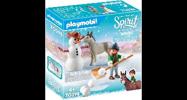 PLAYMOBIL Spirit Sneeuwpret met Snips & Meneer Carrots - 70398