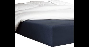 De Witte Lietaer Hoeslaken Bumblebee 140 X 200 Cm H40 Katoen Navy