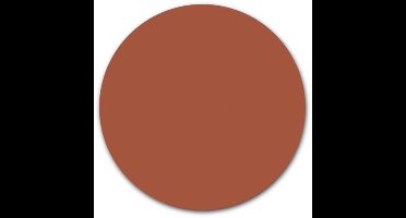 Ronde muursticker effen kleur - WallCatcher | 100 cm | Behangsticker Terracotta wandcirkel