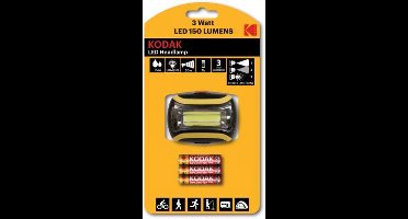 Kodak LED Hoofdlamp 150 + 3x AAA batterij