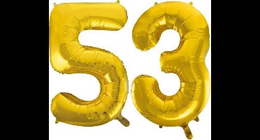 Folieballon nr. 53 Goud 86cm
