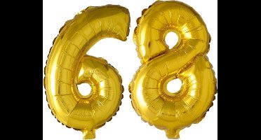 Folieballon nr. 68 Goud 41cm