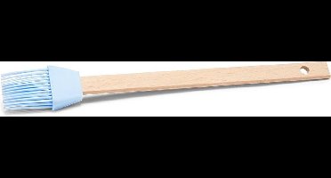 Patisse Bakkwast 27 Cm Siliconen/hout Lichtblauw 2-delig