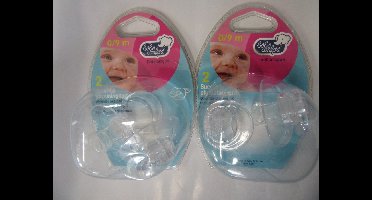 doorzichtig fopspenen set bebe confort 0/9 m , fopspeen