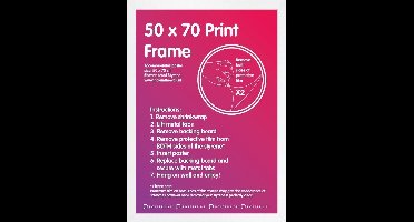 Wissellijst 50x70cm Wit - MDF