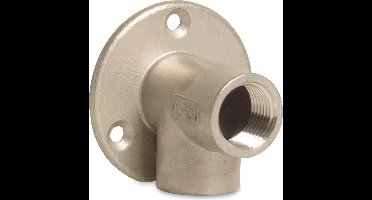 Profec Nr. 471 Muurplaat 90° RVS 304 3/4" binnendraad