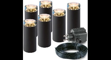 6x LED Pilaren - 2 Watt - 12V - 160mm - complete set
